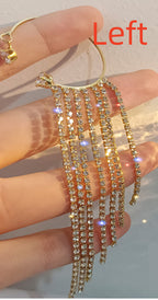 Fashionable And Simple Long Tassel Earrings