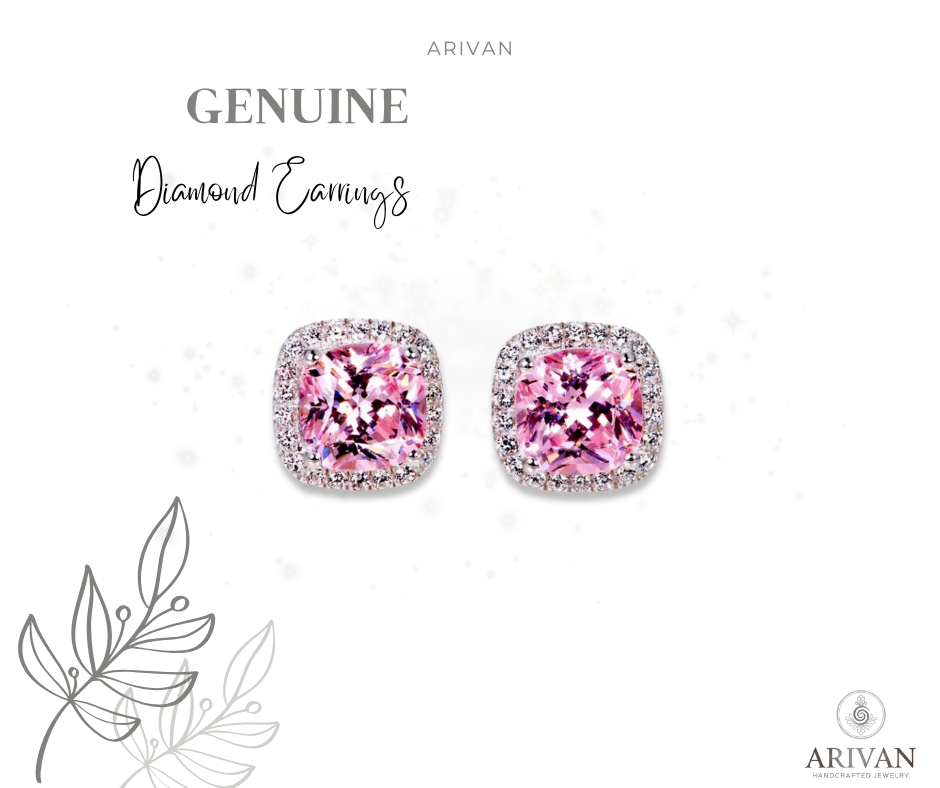 Genuine Diamond Earrings – Vintage European & American Style