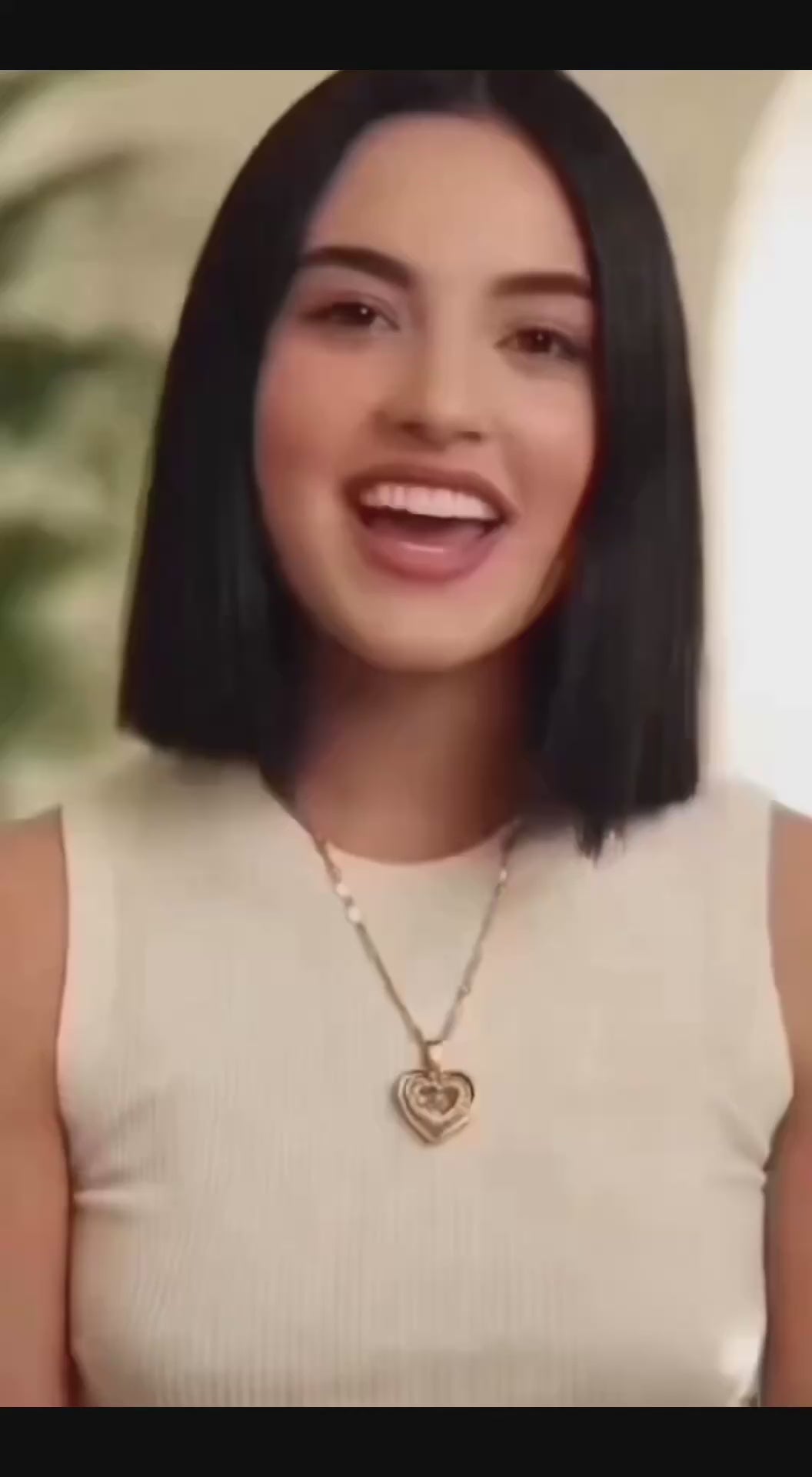 Double-Layer Heart Necklace with Rhinestones – Titanium Steel Pendant, Fashion Jewelry for Women, Perfect Valentine's Day Gift