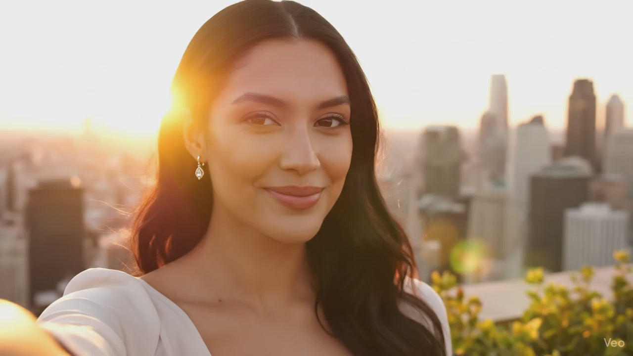 Elegant Teardrop Earrings with Purple Zircon